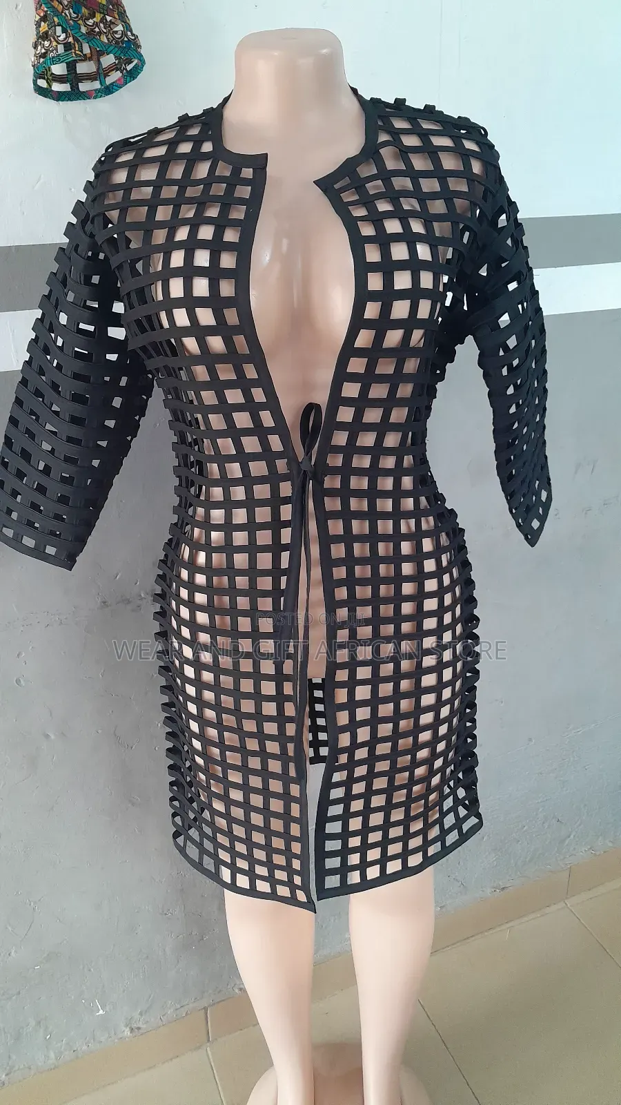 Black Weaved Dress