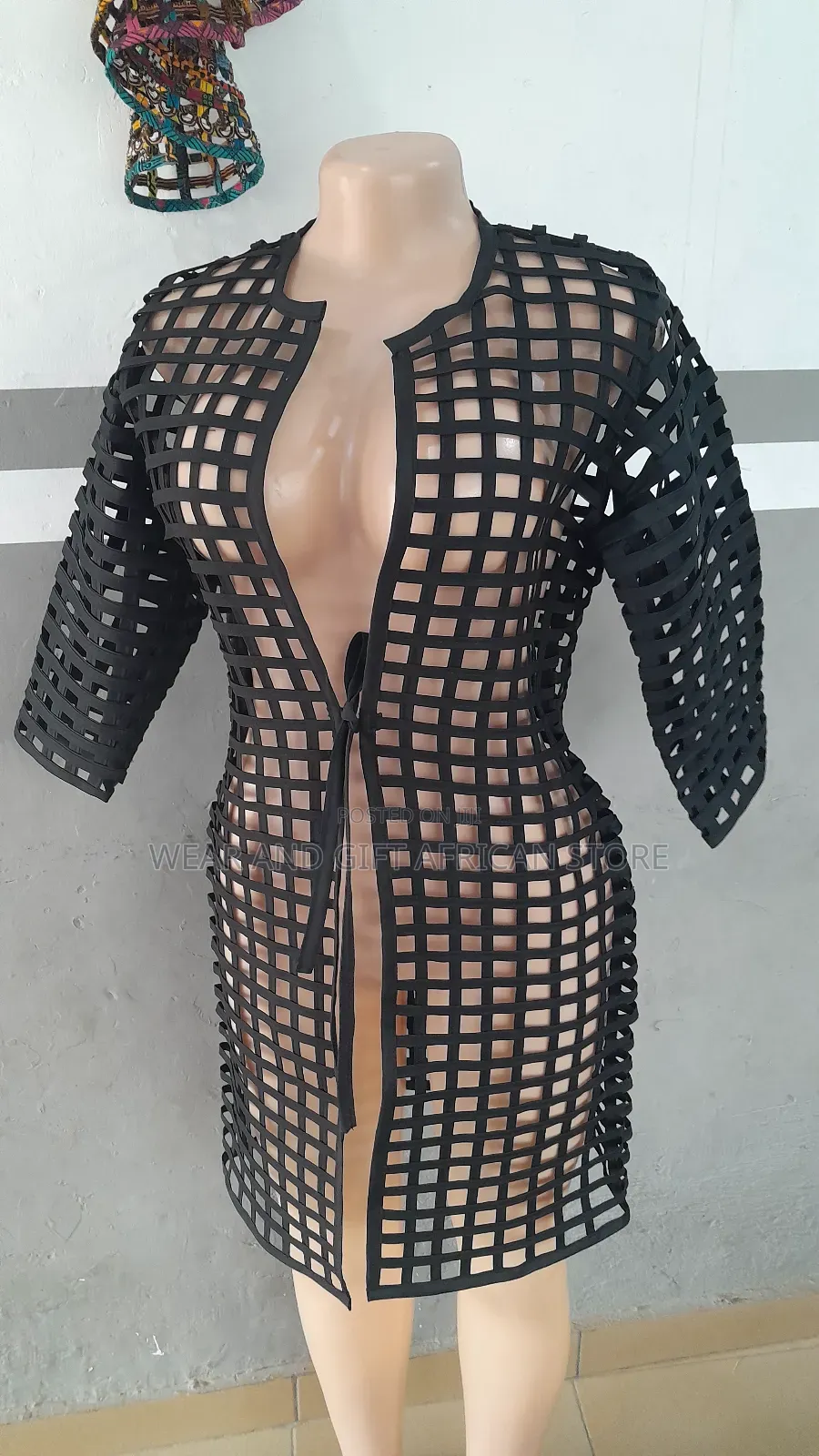 Black Weaved Dress