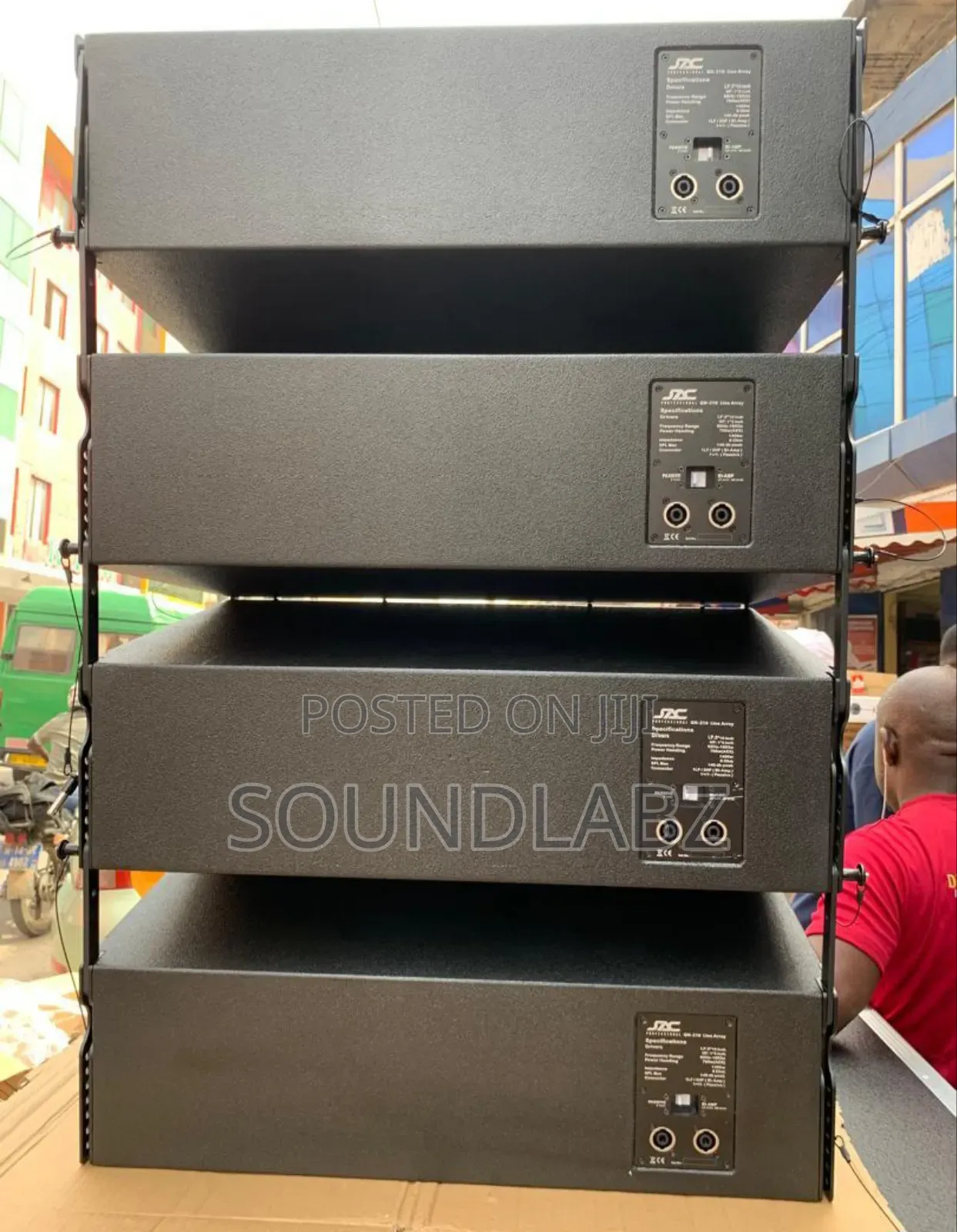 Jac Line Array 10inches Speaker Setup With Rack Full Setup