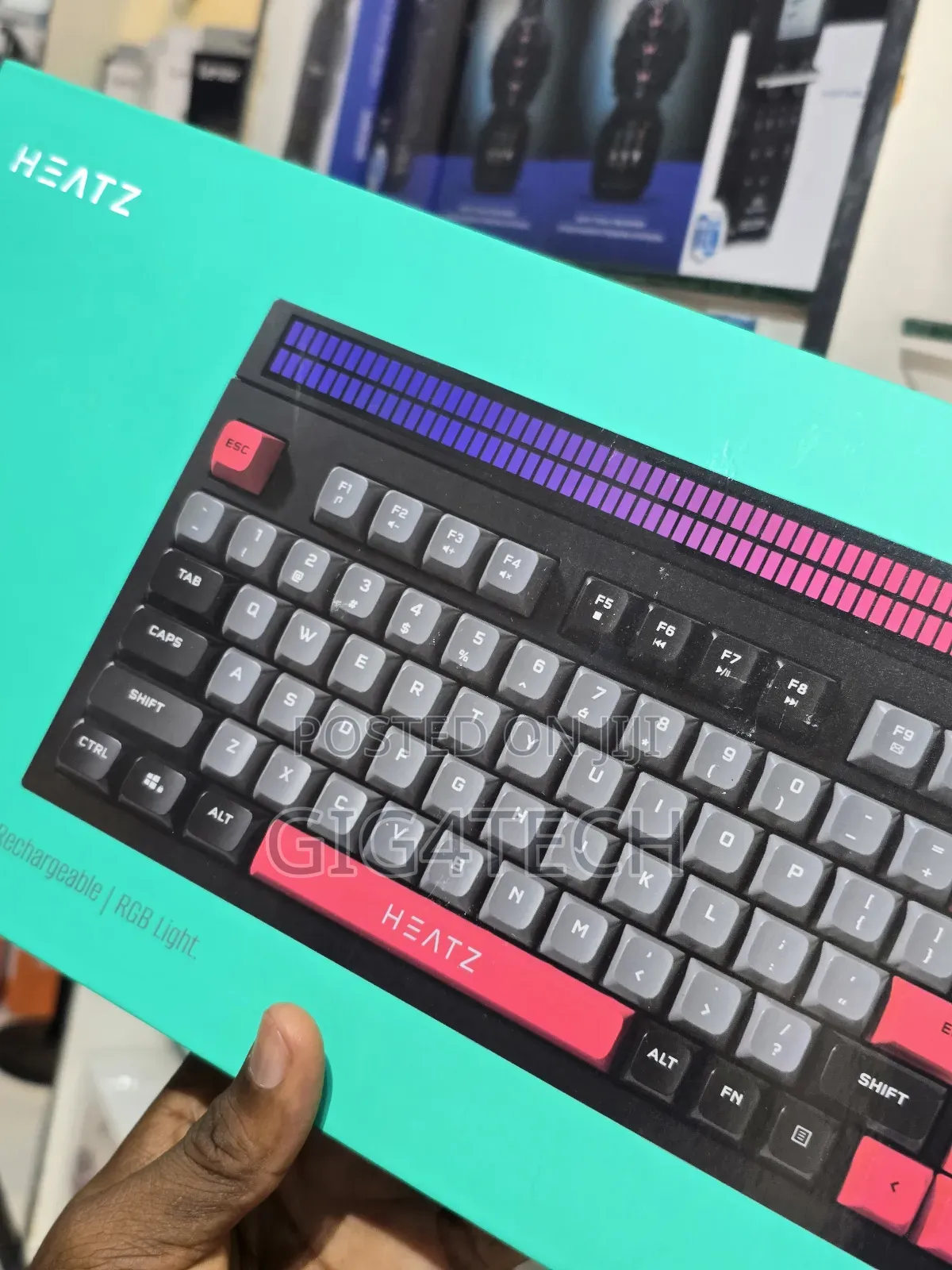 Heatz Keyboard Zk30 RGB Wireless Gaming