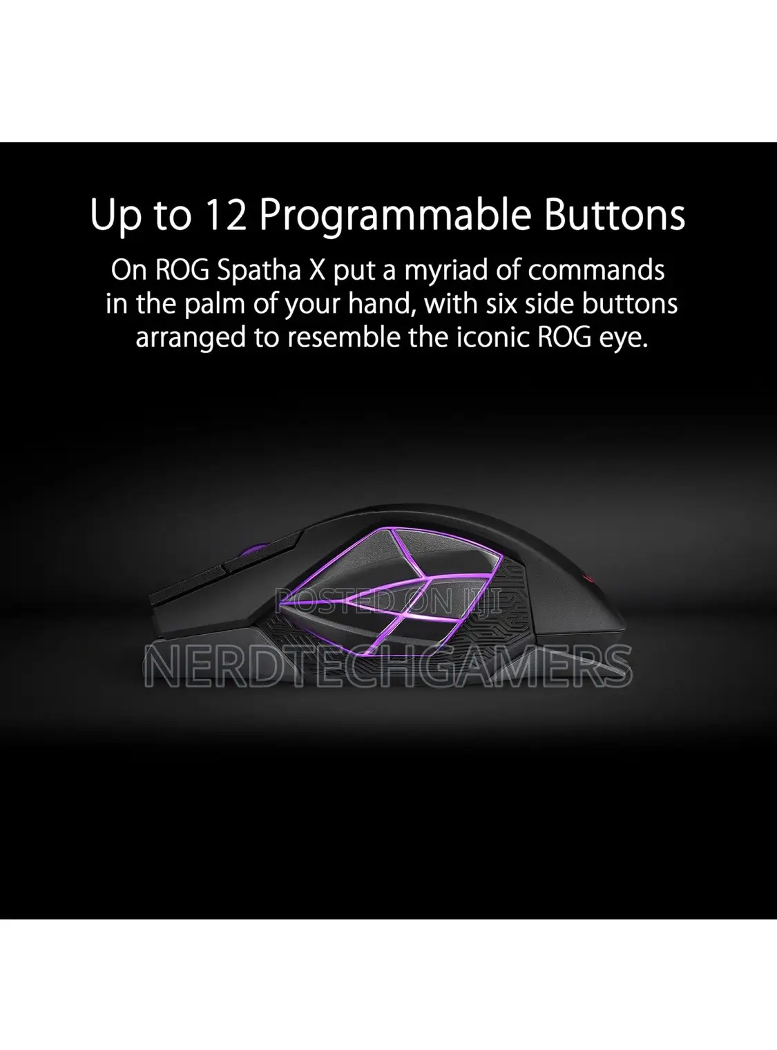 Asus Rog Spatha X Wireless Gaming Mouse Magnetic Charging St