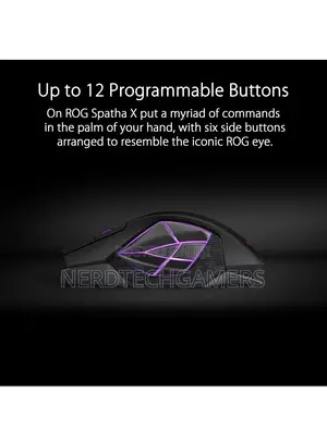 Asus Rog Spatha X Wireless Gaming Mouse Magnetic Charging St