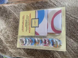 Durable 2in1 Shower Curtain With 12 Hooks ( Door Window)
