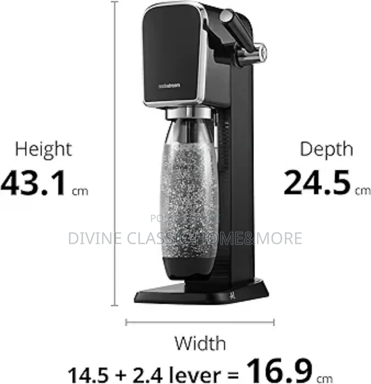 Sodastream - Art Sparkling Water Maker Includes 60l Gas