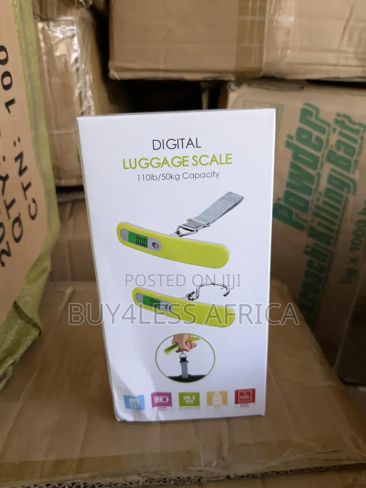 Portable Travel Luggage Fishing Scale 50kg With Lcd Backlit
