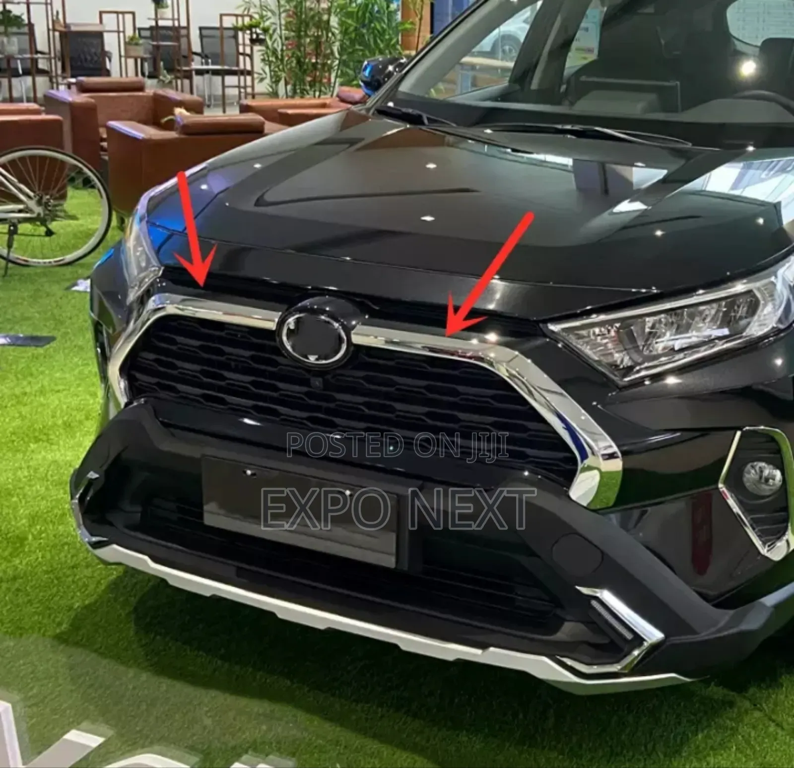 For Toyota Rav4 2019-2024 Achrome Front Grill Strip Cover