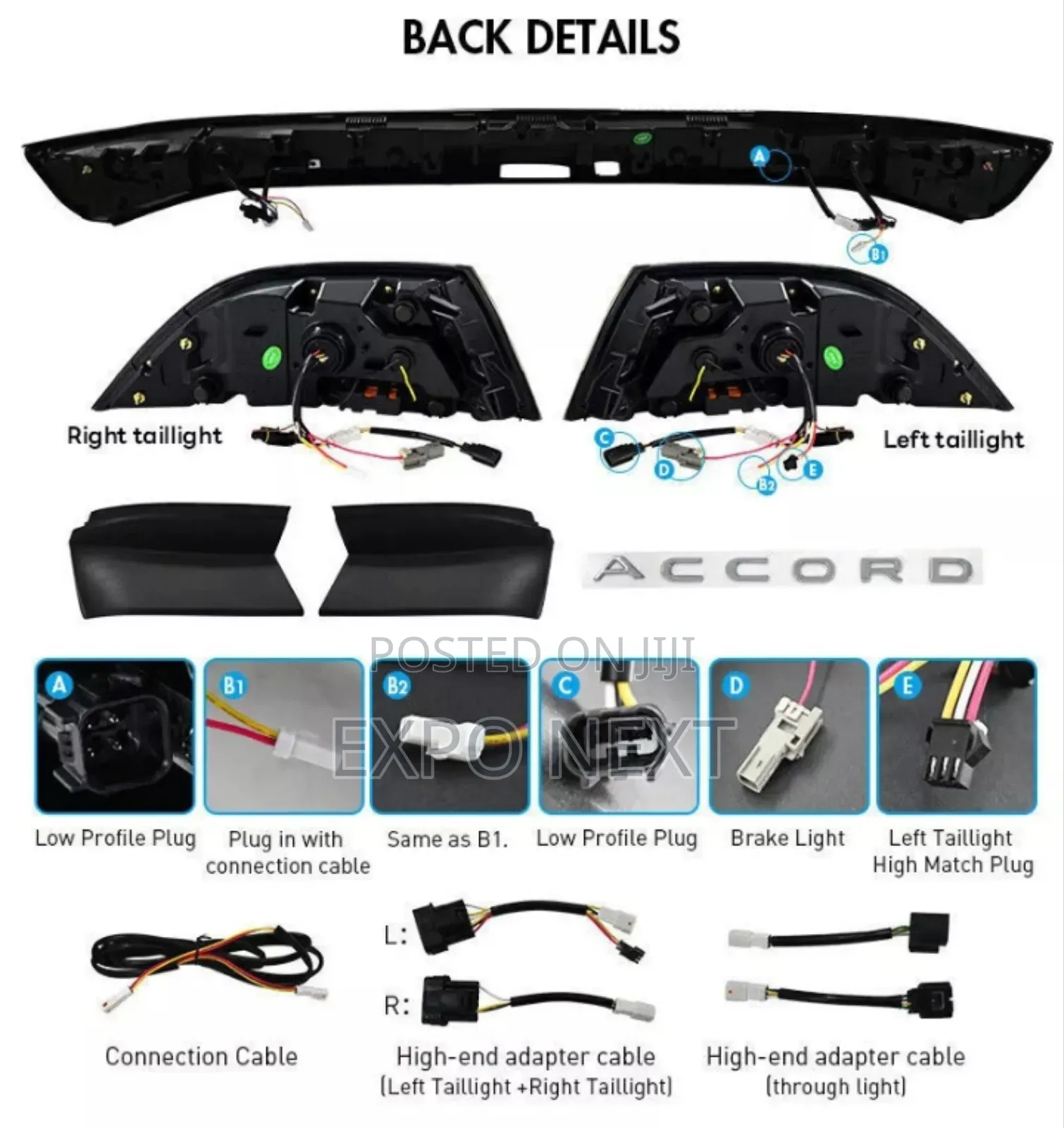 Led Tail Light Assembly For Honda Accord 2023-2025