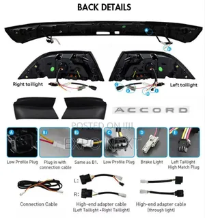 Led Tail Light Assembly For Honda Accord 2023-2025