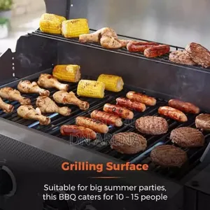 El-Fuego 4 Burner Gas Grill With Side Cooker