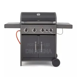 El-Fuego 4 Burner Gas Grill With Side Cooker