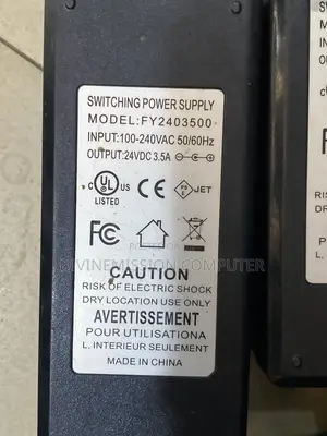24vdc 3.5a Adapter/ Charger for Printer,Counter,Etc