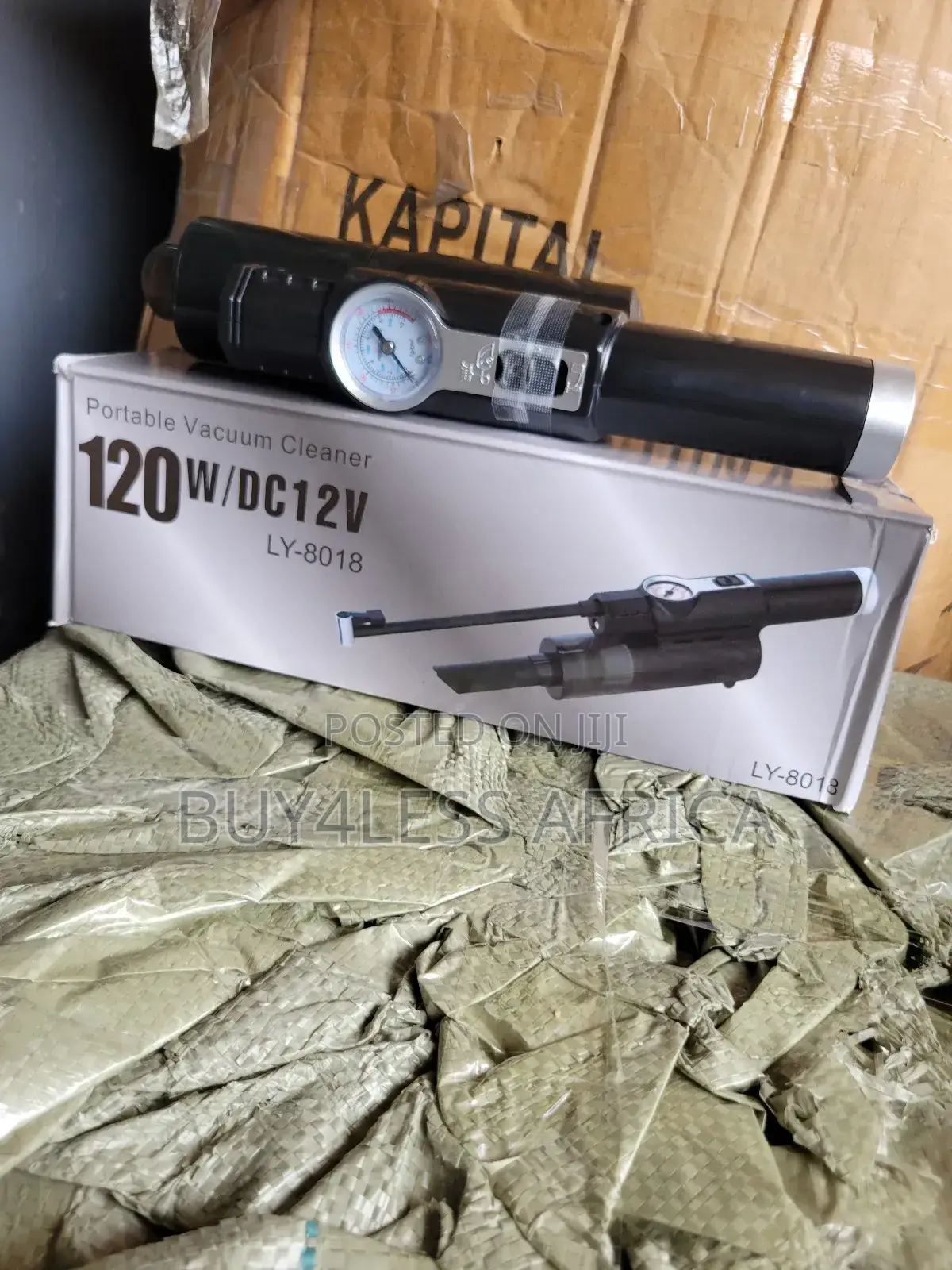 Powerful Car Portable Vacuum Cleaner With Compressor 120w
