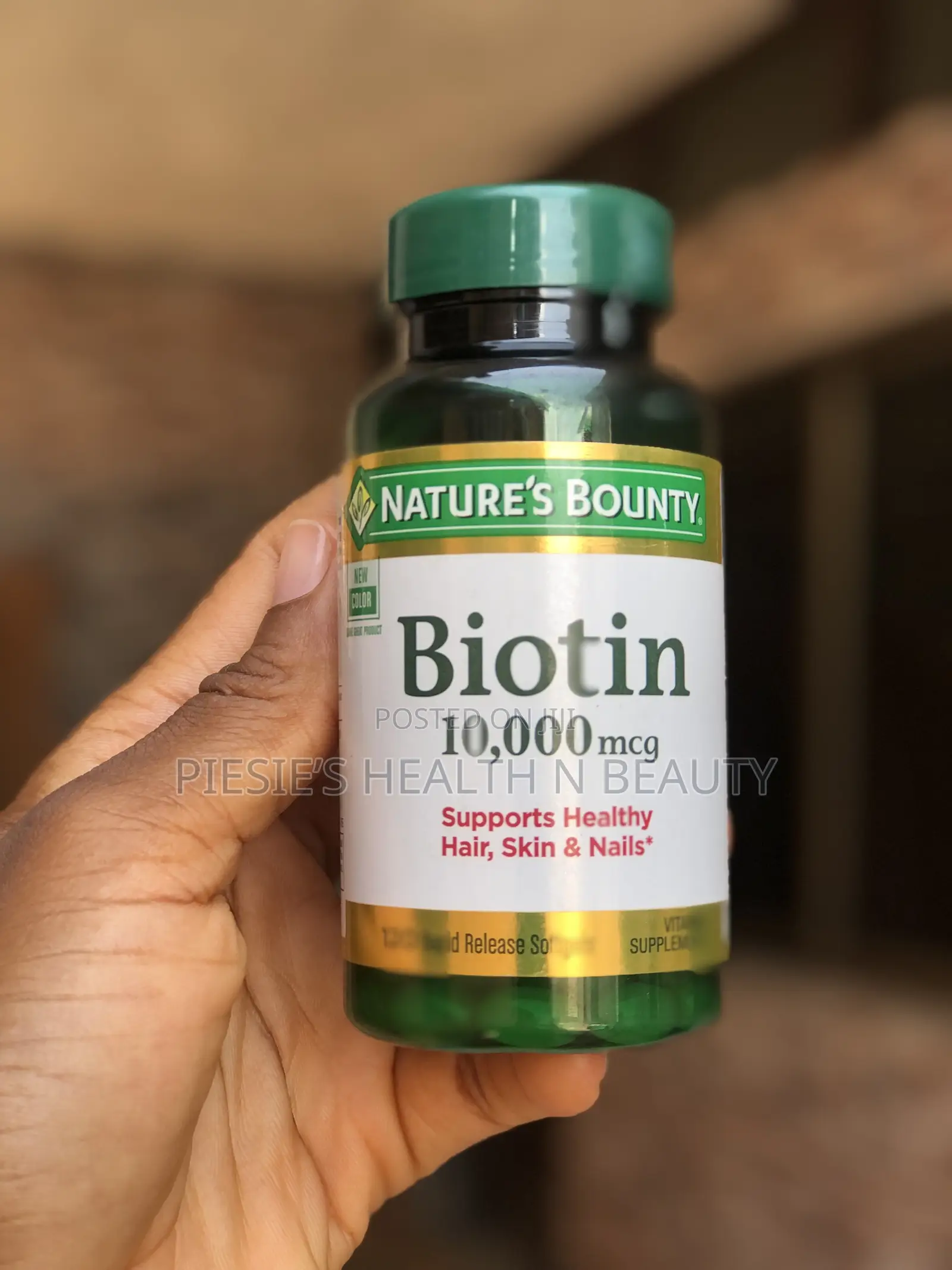 Nature’S Bounty Biotin 10,000 MCG 120 Softgels
