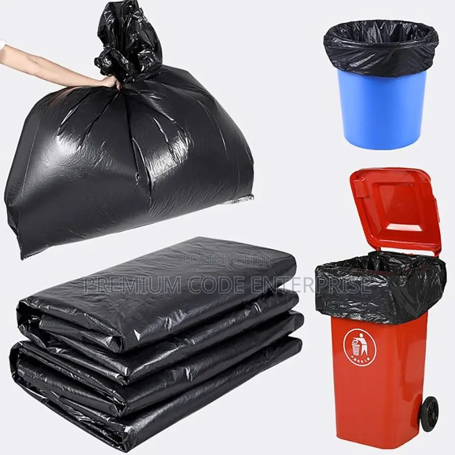 240l Garbage Bags- Black (90pcs / 5pack, Extra Large)