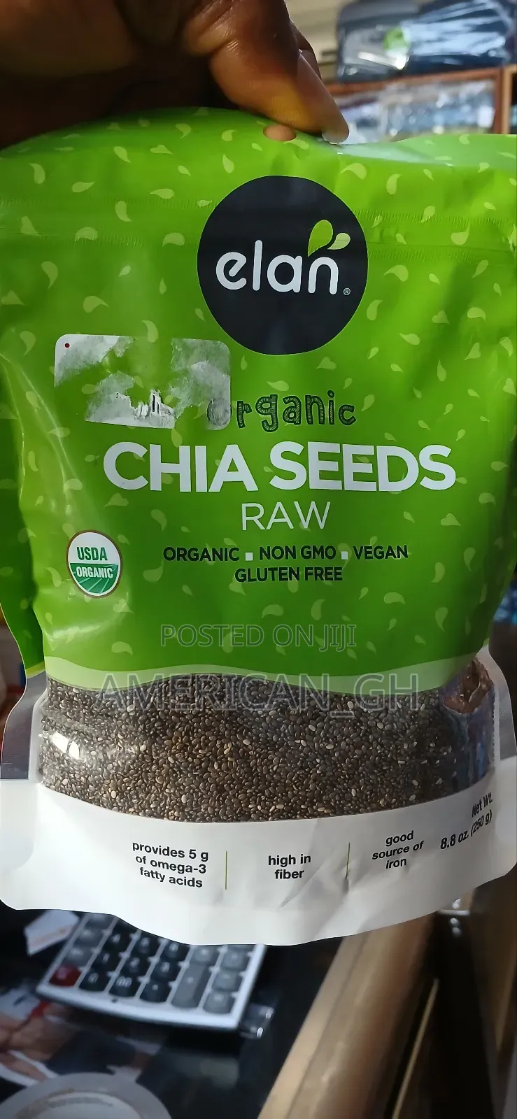 Organic Raw Chia Seeds, 250g