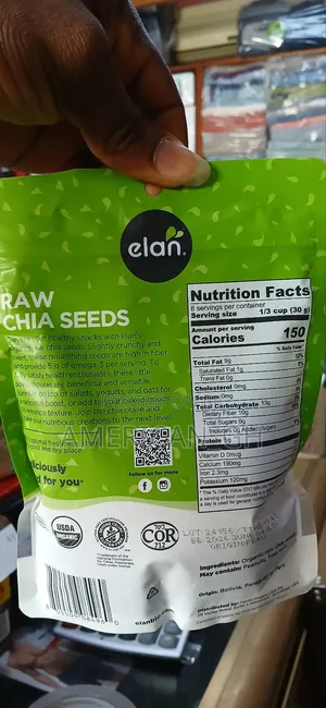 Organic Raw Chia Seeds, 250g
