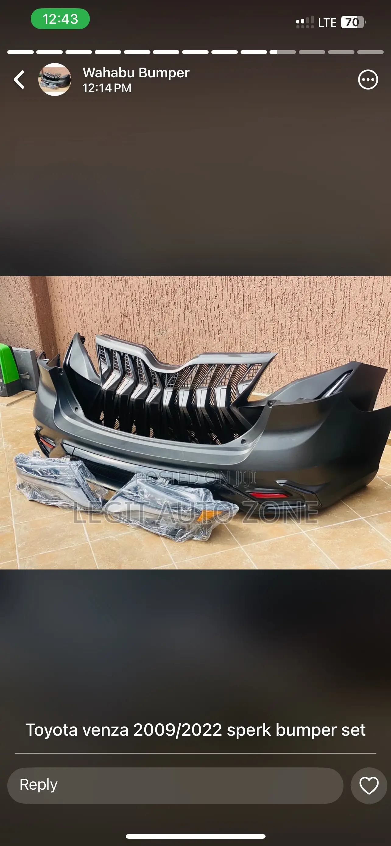 Toyota Venza 2009,2017,Spec Bumper With Headlights Available