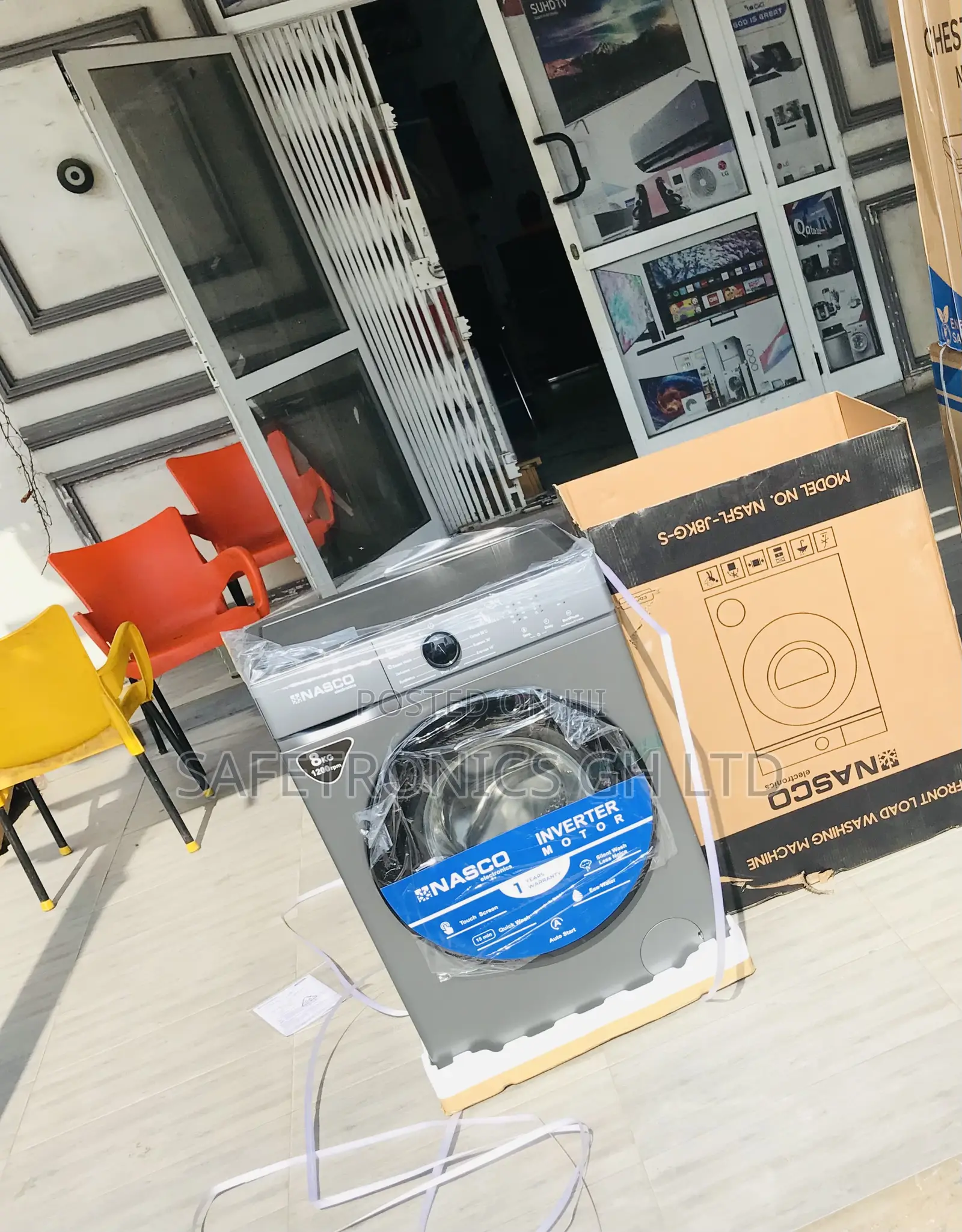 Reliable and Clean 8kg Front Load Fullauto Inverter Nasco