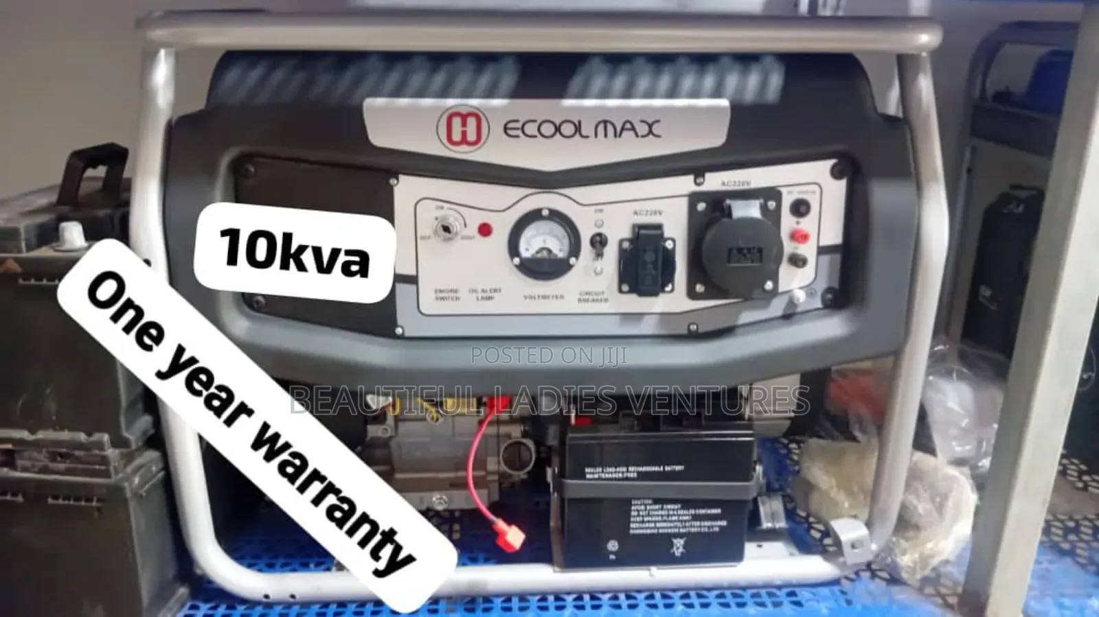 Ecoolmax 10kva Key Start Gasoline Generator