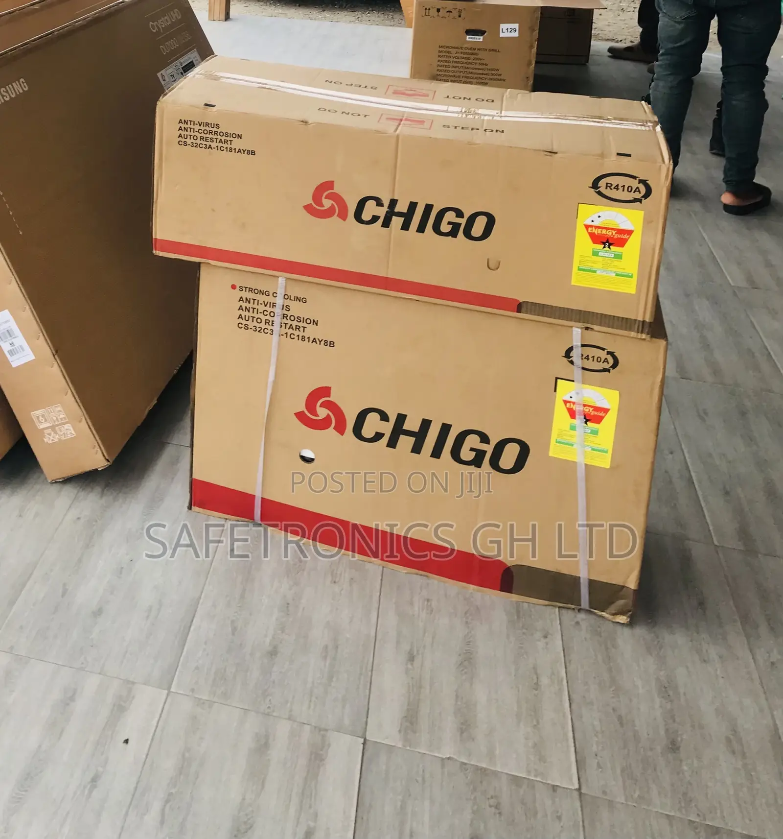 Super Silent Chigo R410 White Type 1.5 Horsepower Ac
