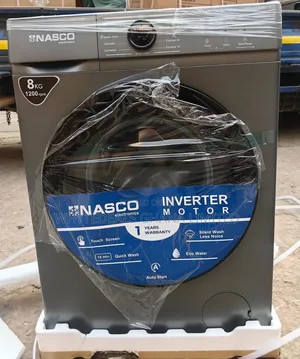 Nasco 8kg Inverter Front Load Fully Auto Washing Machine