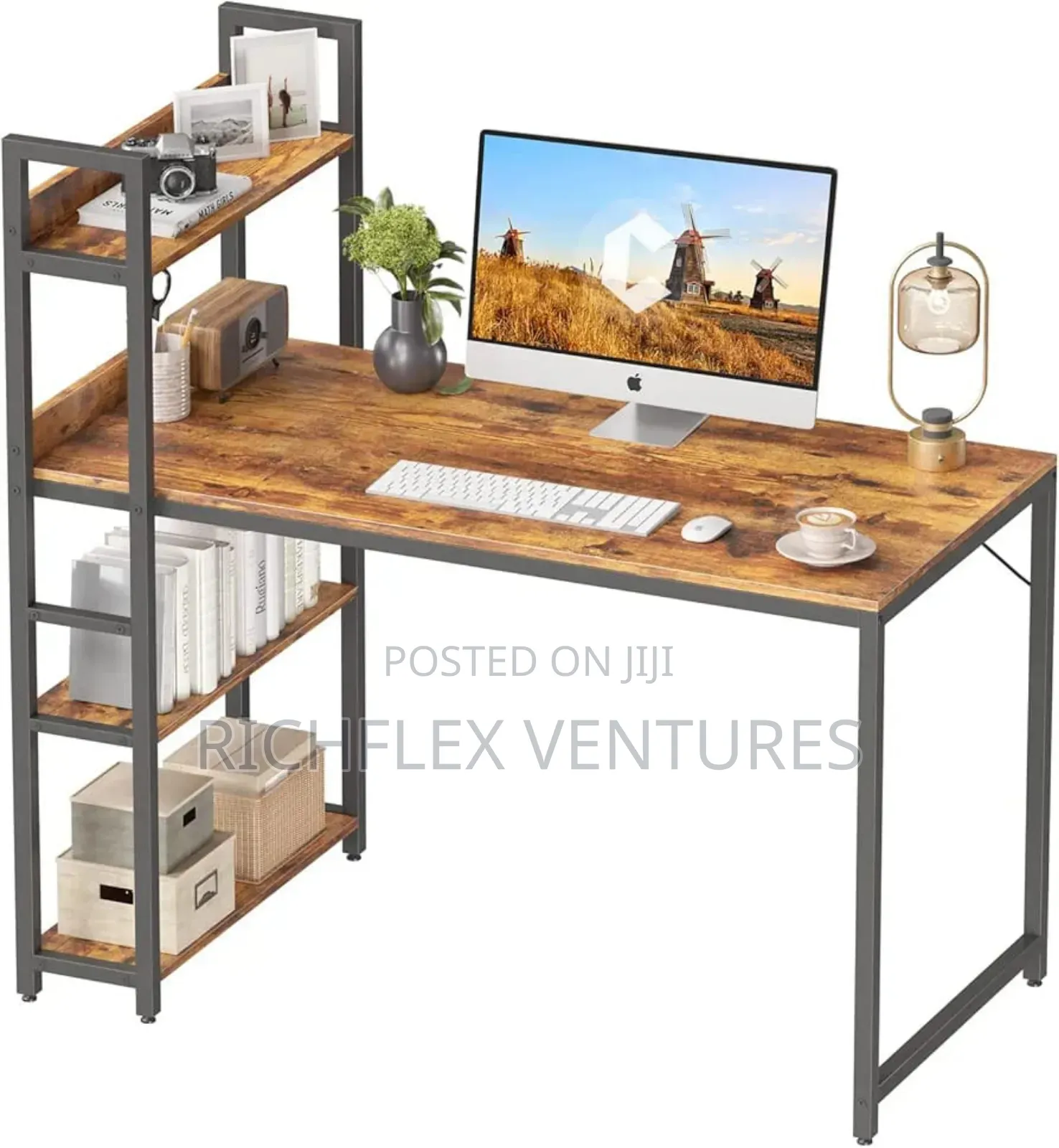 Computer Desk With Shelves