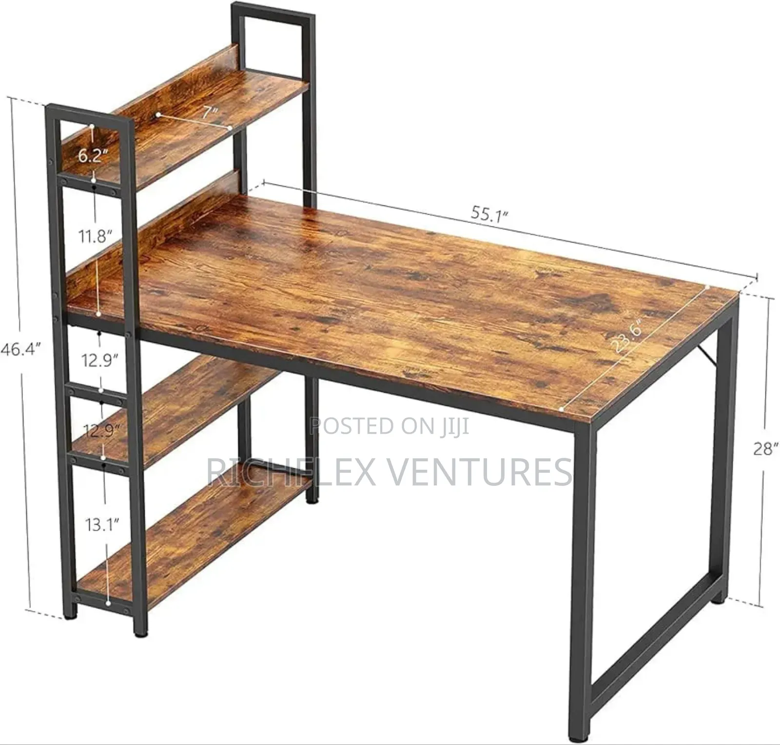 Computer Desk With Shelves