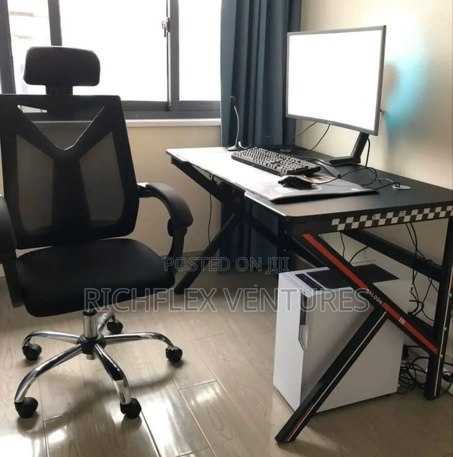 K Shape Gaming and Computer Desk