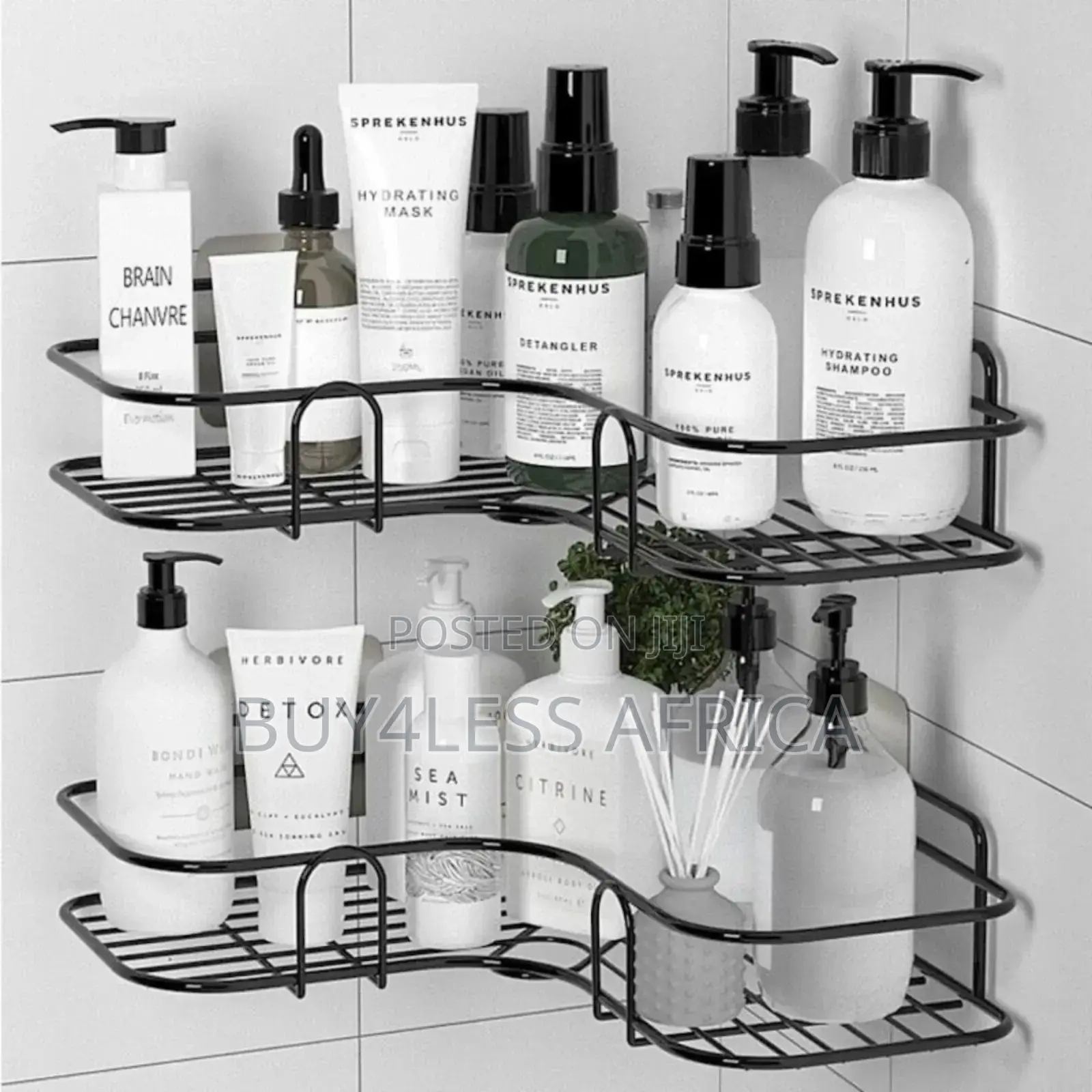 2 PCS Bathroom Shelf, Shower Caddy Rack