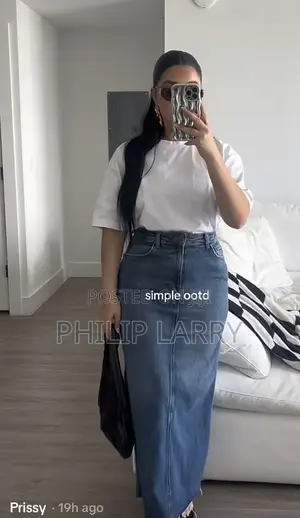 Maxi Jeans Skirts