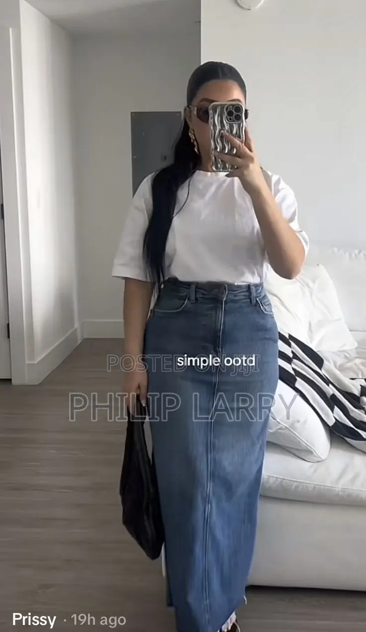 Maxi Jeans Skirts