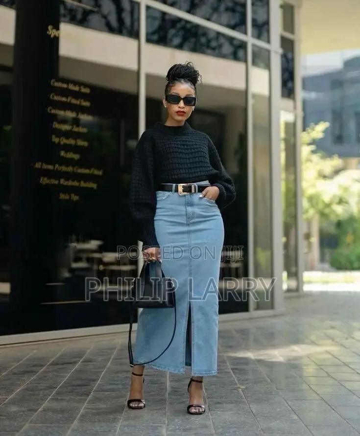 Maxi Jeans Skirts
