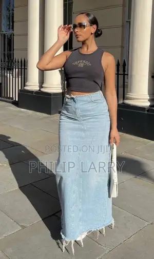 Maxi Jeans Skirts