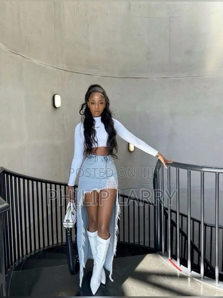 Maxi Jeans Skirts