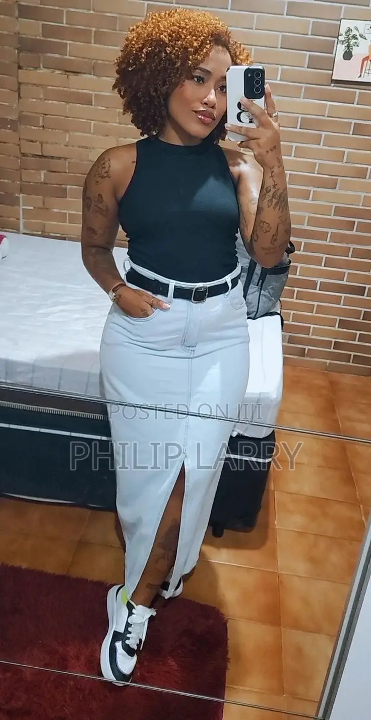 Maxi Jeans Skirts