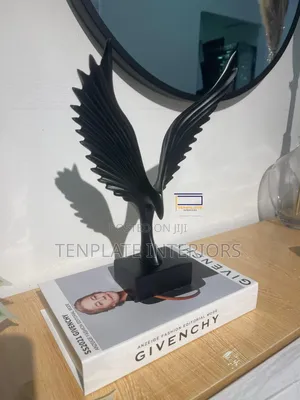 Eagle Wings Figurine Black