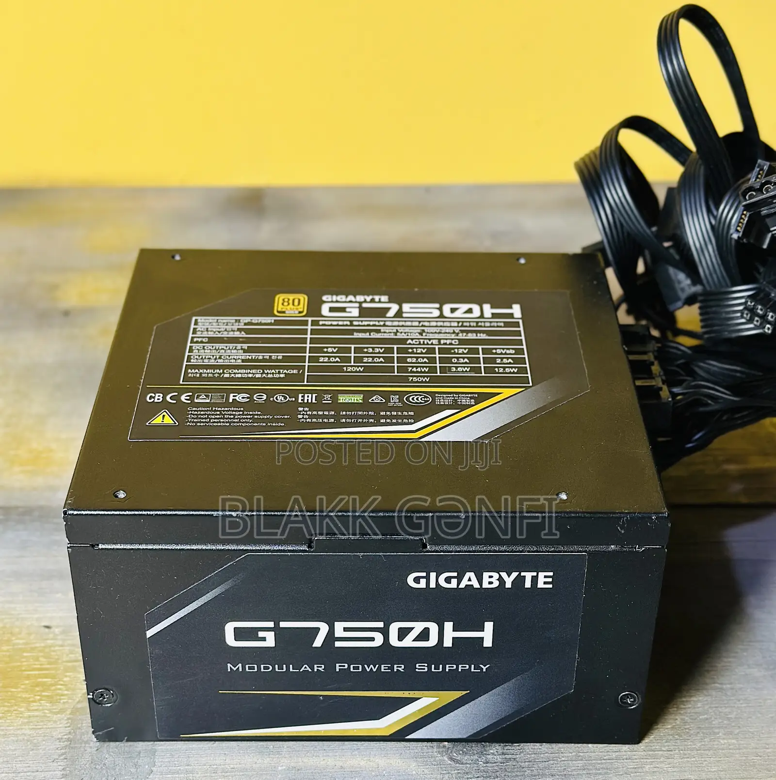 Gigabyte G750h 750w Gaming Modular 80+ Gold Power Supply