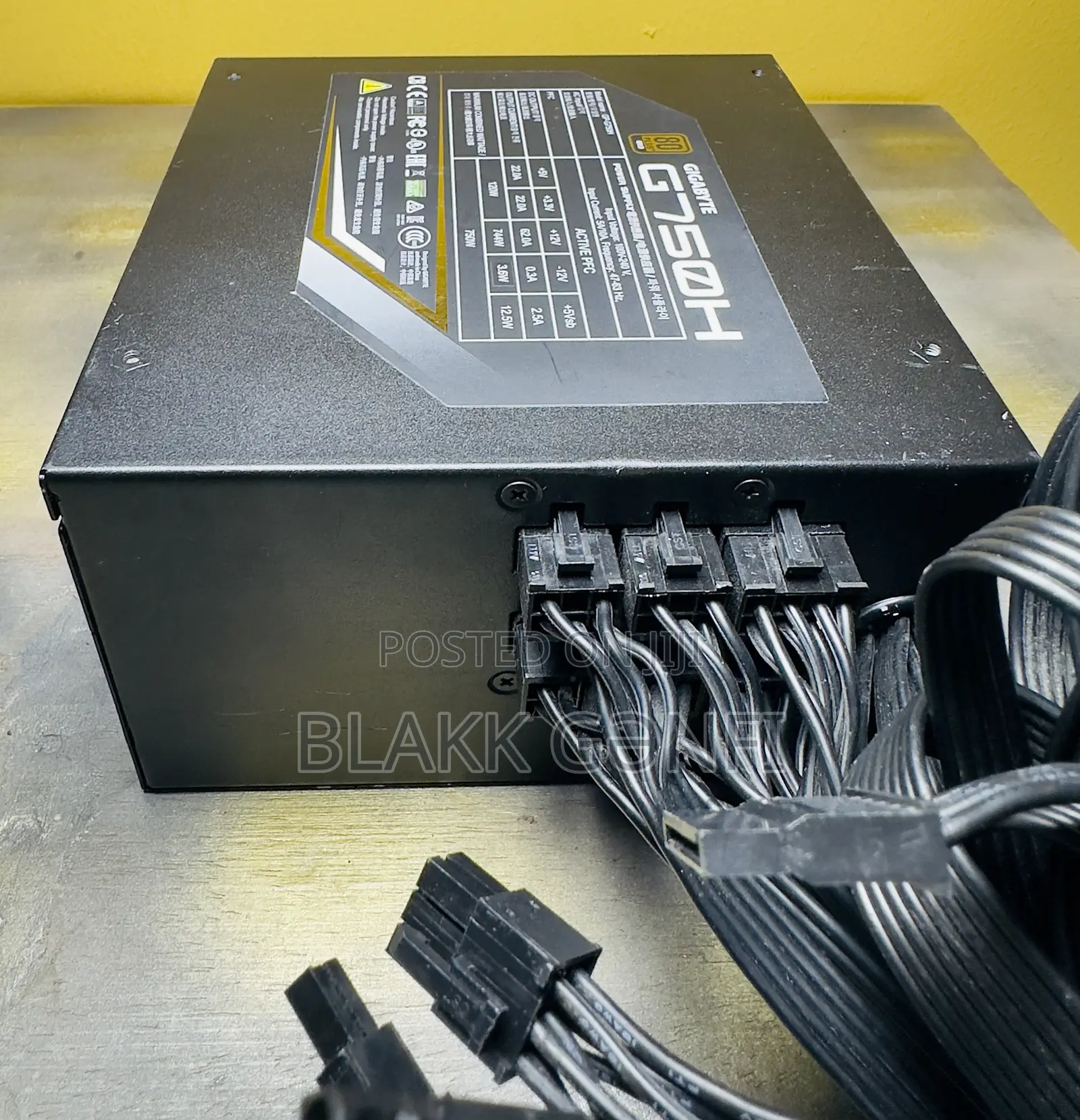 Gigabyte G750h 750w Gaming Modular 80+ Gold Power Supply