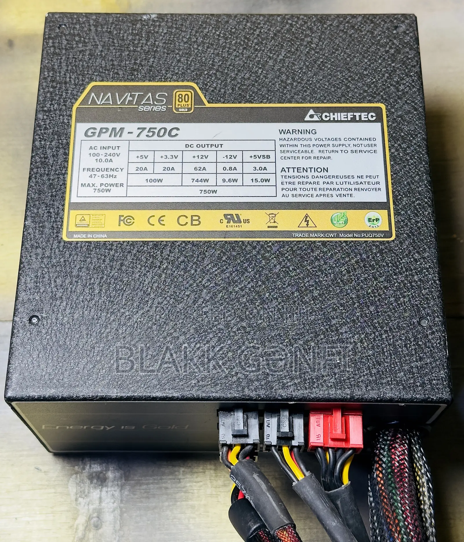 Chieftec Navitas 750w 80+ Gold Gaming Power Supply