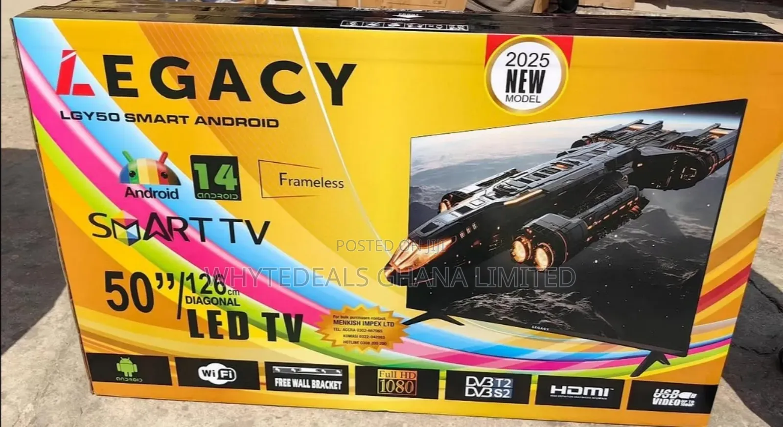 Legacy 50" Smart Android Led Tv| Voice-control| Frameless| Bluetooth|