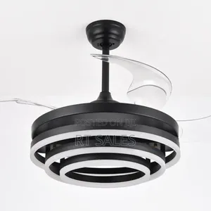 Remote Control Neon Ceiling Fan With Light