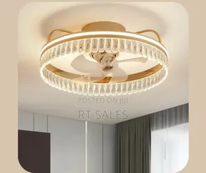 Gold Fan With Light.