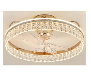 Gold Fan With Light.