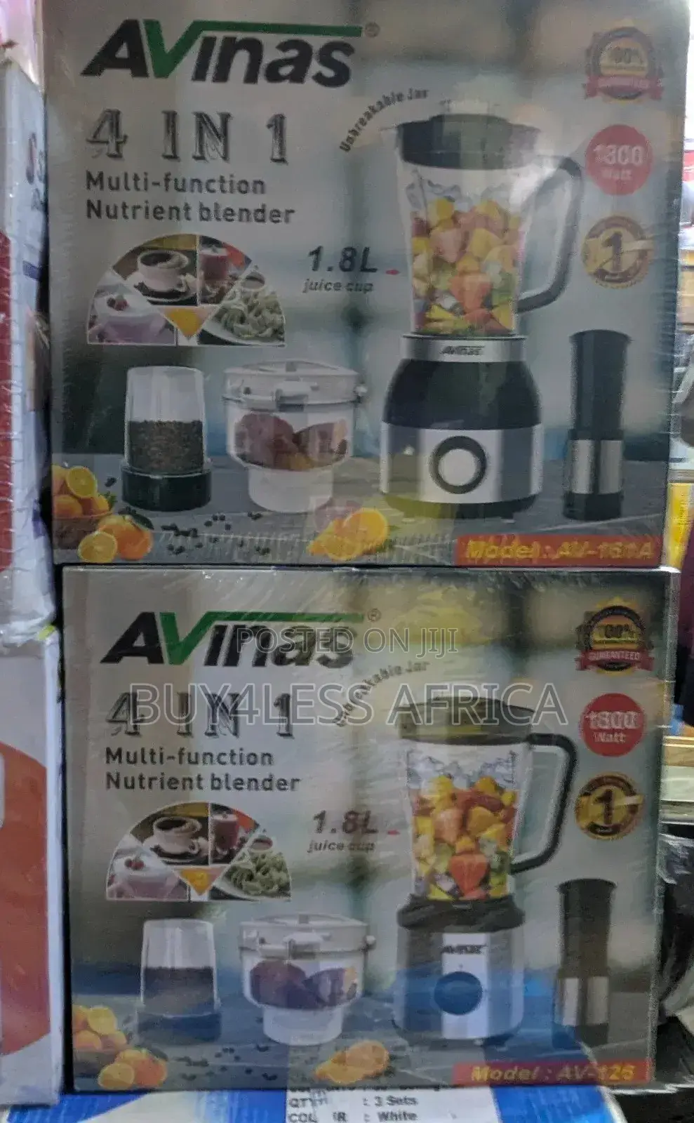 Unbreakable Jar 4 in 1 Muilt-Functional Blender Avinas