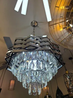 Silver E14 Chandelier Light.