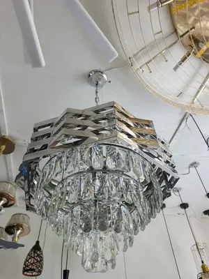 Silver E14 Chandelier Light.