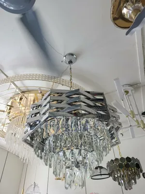 Silver E14 Chandelier Light.