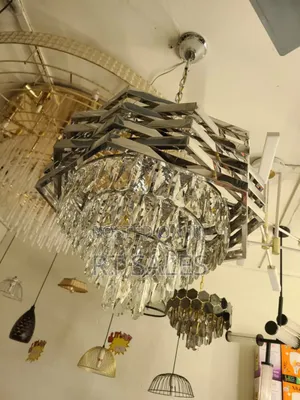 Silver E14 Chandelier Light.