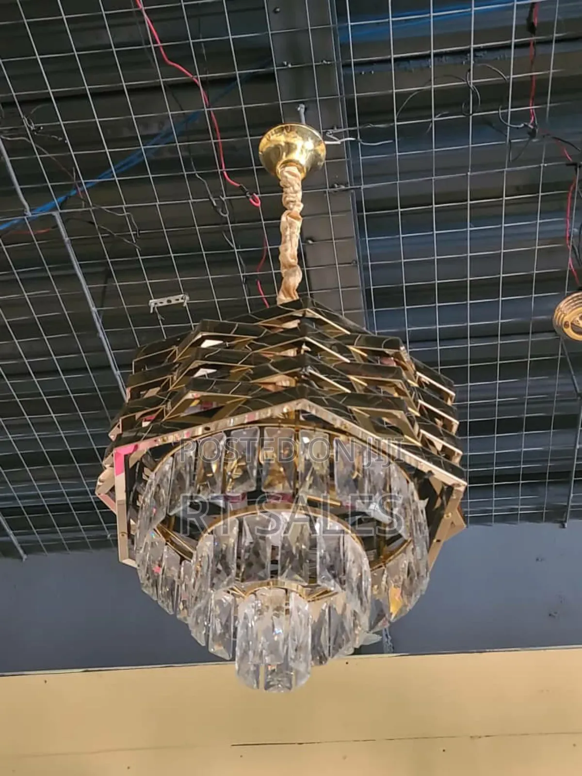 Silver E14 Chandelier Light.
