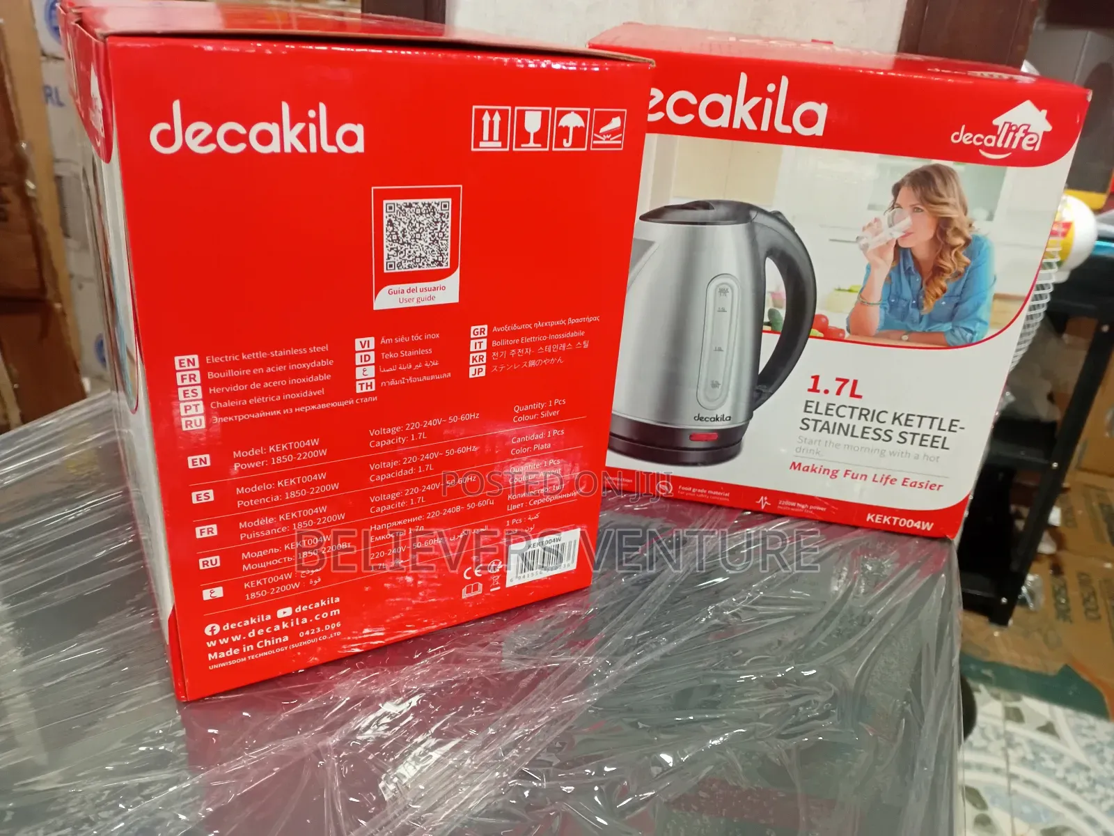 Brand New Ket004w 1.7l Model Kettle Decakila Kettle